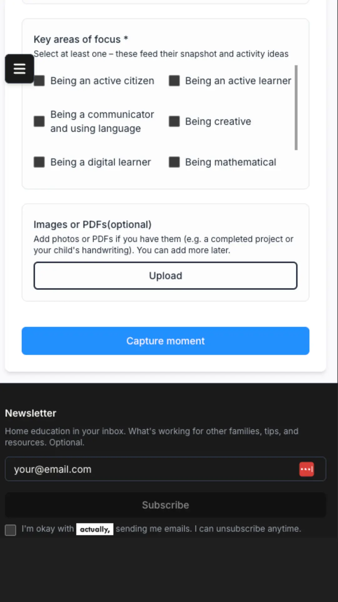 Actually — mobile view